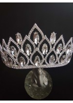 Луксозна корона за булка с кристали Queen of the Oasis
